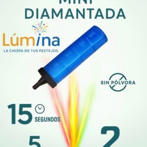 Vela Bengala Mini Diamantada (5 cm) – 2 colores – 15 s
