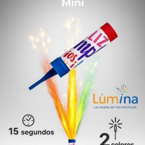 Vela Bengala Mini (5 cm) – 2 colores – 15 s