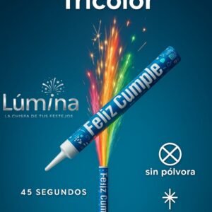 Vela Bengala Tricolor (14 cm) – 45 s