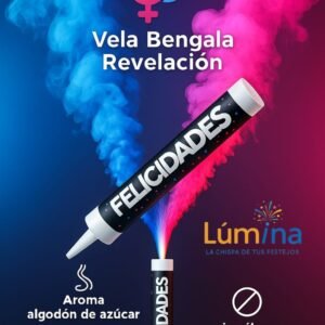Vela Bengala Revelación – 40 s – Aroma algodón de azúcar